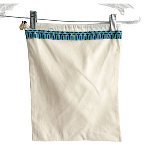 Tory Burch Logo Drawstring Dust Bag White Canvas for Shoes Purses Bags Brand New